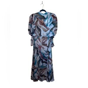 Zara Painterly Print Maxi